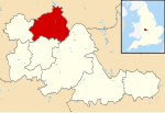 Walsall UK locator map